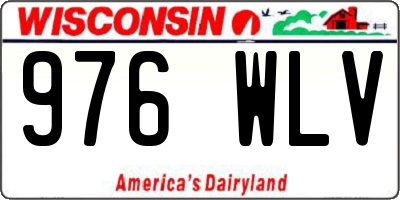 WI license plate 976WLV