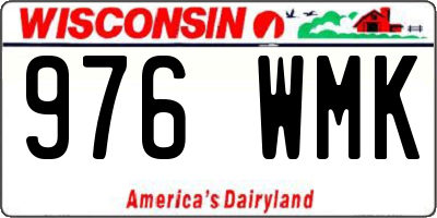 WI license plate 976WMK