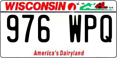 WI license plate 976WPQ