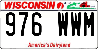 WI license plate 976WWM