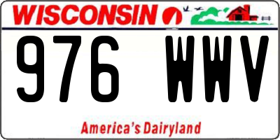 WI license plate 976WWV