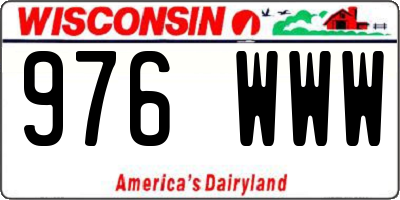 WI license plate 976WWW