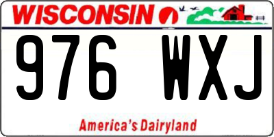 WI license plate 976WXJ