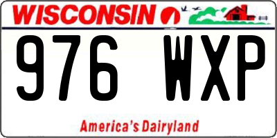 WI license plate 976WXP