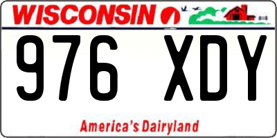 WI license plate 976XDY