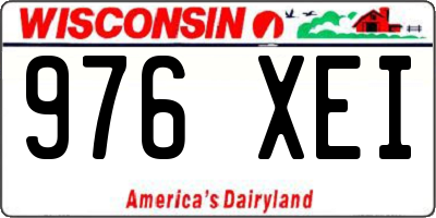 WI license plate 976XEI