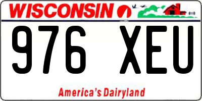 WI license plate 976XEU