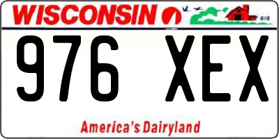 WI license plate 976XEX