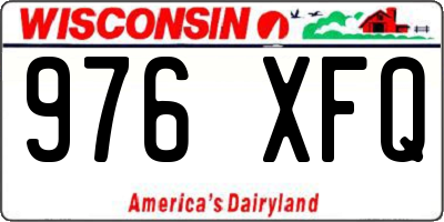 WI license plate 976XFQ