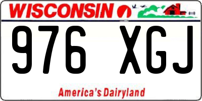 WI license plate 976XGJ