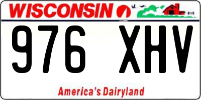 WI license plate 976XHV