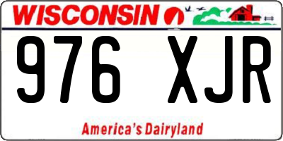 WI license plate 976XJR