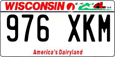 WI license plate 976XKM