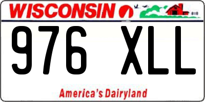 WI license plate 976XLL