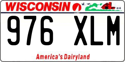 WI license plate 976XLM
