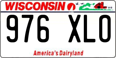 WI license plate 976XLO