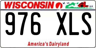 WI license plate 976XLS