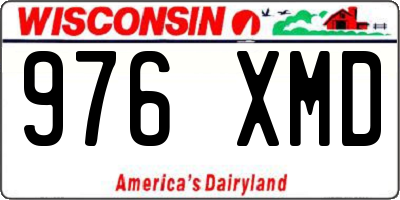 WI license plate 976XMD