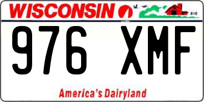WI license plate 976XMF