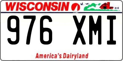 WI license plate 976XMI