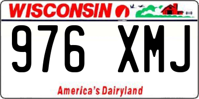 WI license plate 976XMJ