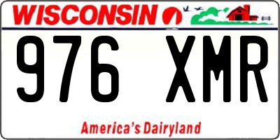 WI license plate 976XMR