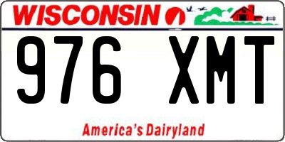 WI license plate 976XMT