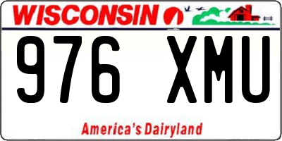 WI license plate 976XMU