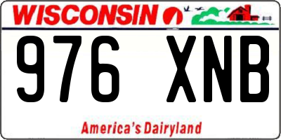 WI license plate 976XNB