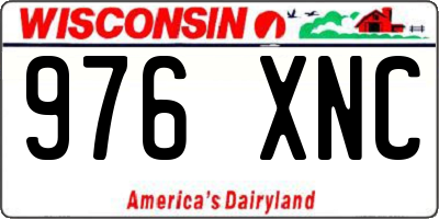 WI license plate 976XNC