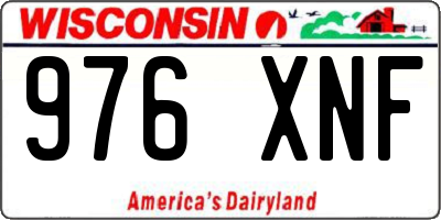 WI license plate 976XNF