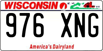 WI license plate 976XNG