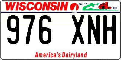WI license plate 976XNH