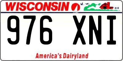 WI license plate 976XNI