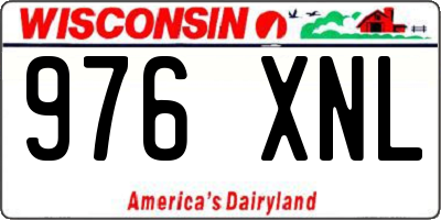 WI license plate 976XNL