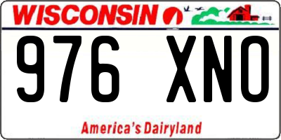 WI license plate 976XNO