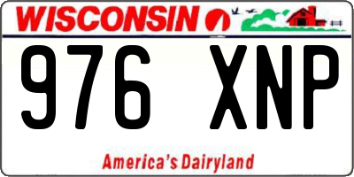 WI license plate 976XNP