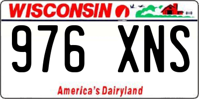 WI license plate 976XNS
