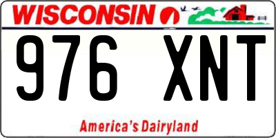 WI license plate 976XNT