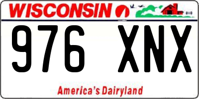 WI license plate 976XNX
