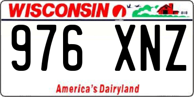 WI license plate 976XNZ