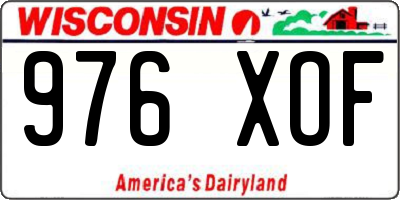 WI license plate 976XOF