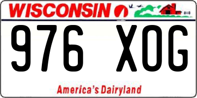WI license plate 976XOG