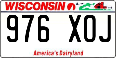 WI license plate 976XOJ