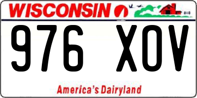 WI license plate 976XOV
