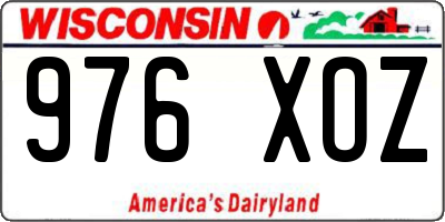 WI license plate 976XOZ