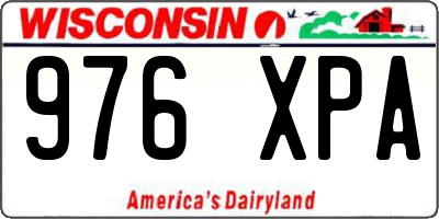 WI license plate 976XPA