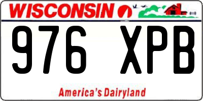 WI license plate 976XPB