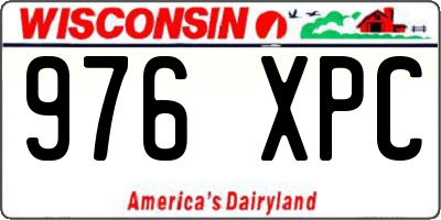 WI license plate 976XPC
