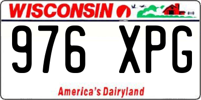 WI license plate 976XPG